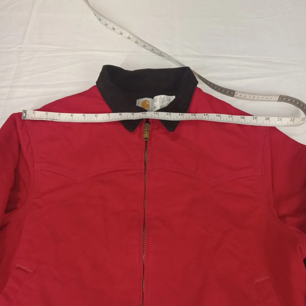 Carhartt Men's Vintage Red Full Zip  Insulated Lined Jacket - Picture 9 of 16